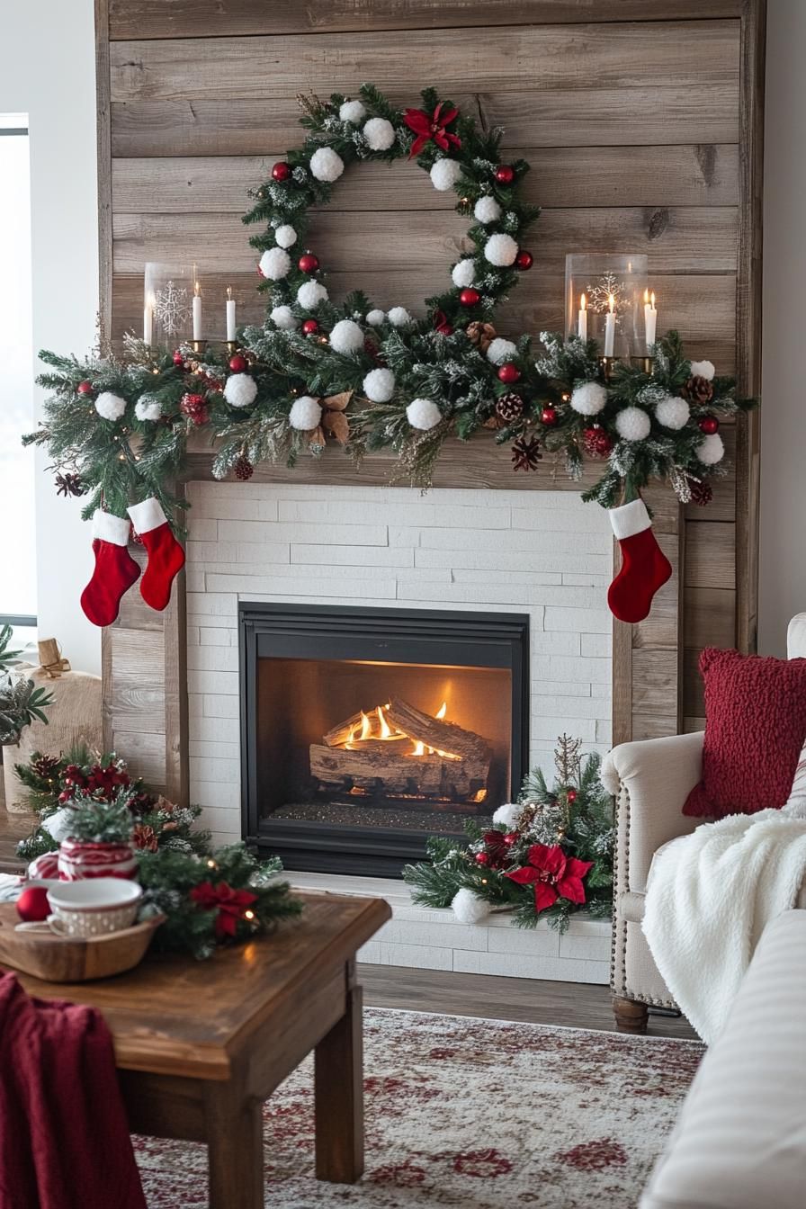 16. Pom-Pom Accents for White Mantels - photo 2