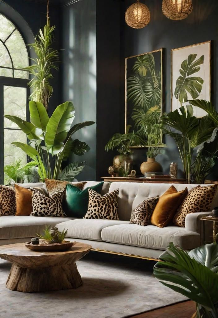 16. Bold Wild Living Room Décor