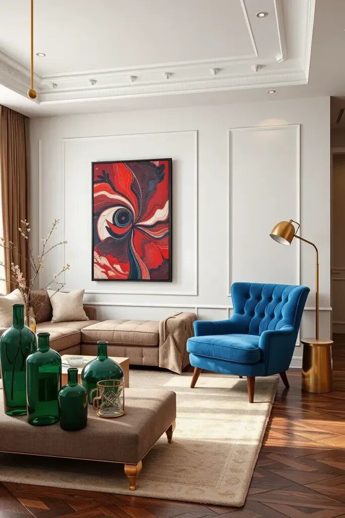 Neutral Palettes With Bold Pops of Color
