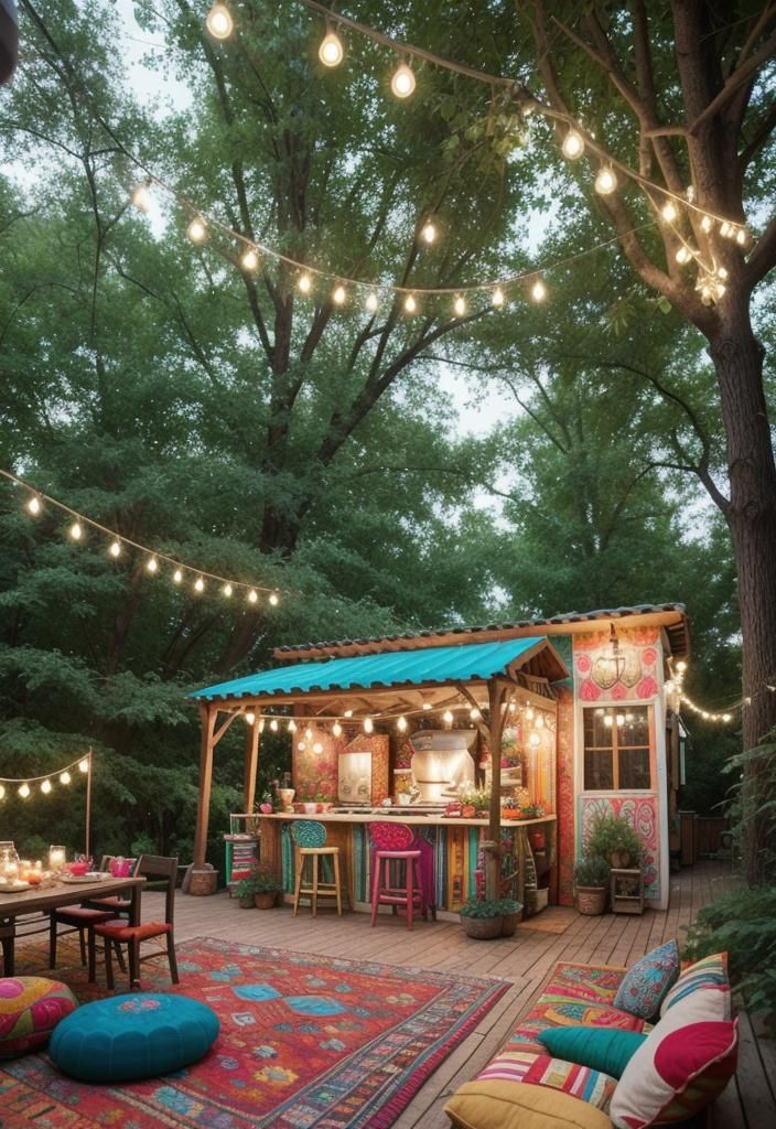 11. Bohemian-Style Outdoor Kitchen Ideas - photo 2