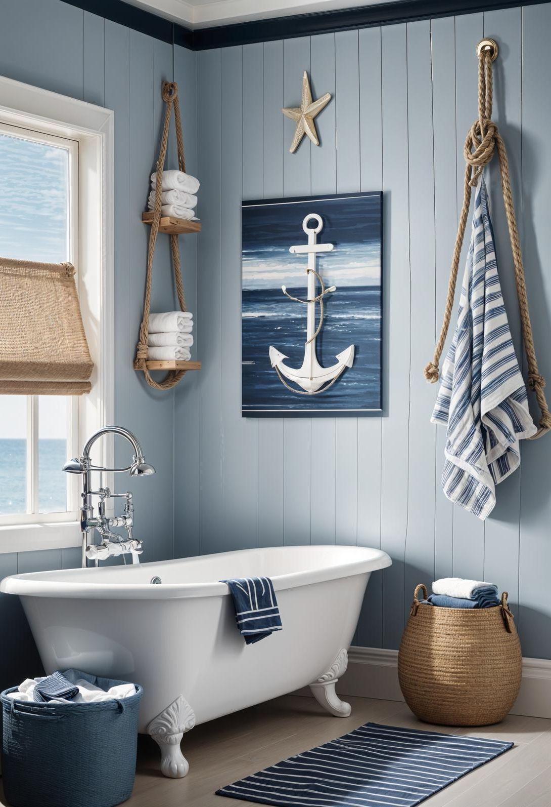 2. Nautical Bathroom Decor Inspiration - photo 2