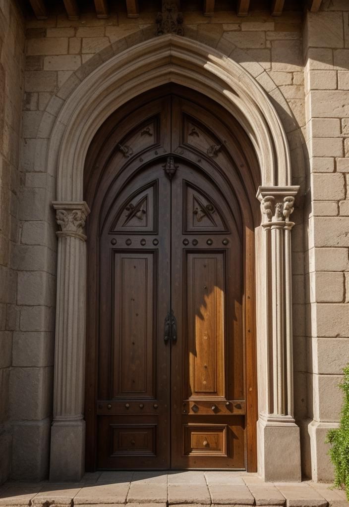 13. Gothic-Style Wooden Door Ideas - photo 2