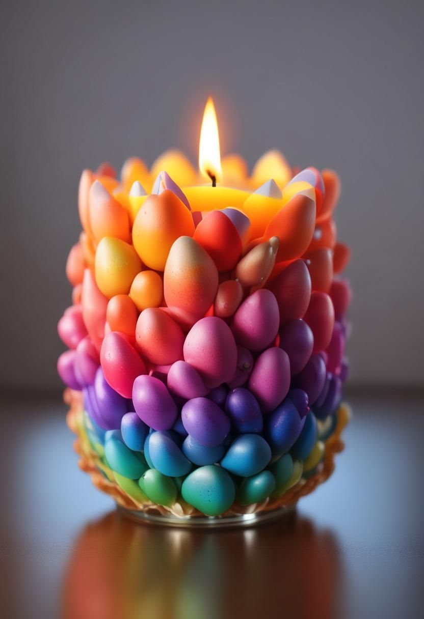 24. DIY Votive Candles for Easter