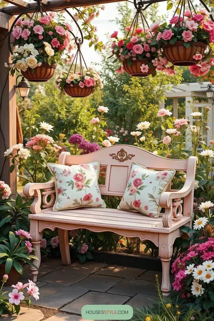 Painted Benches with a Chalky Finish - photo 2