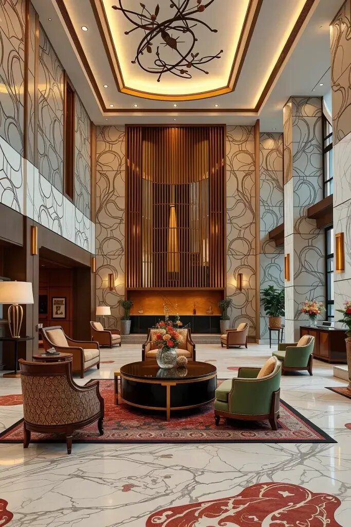 Layering Textures for Depth in Lobby Interiors - photo 2