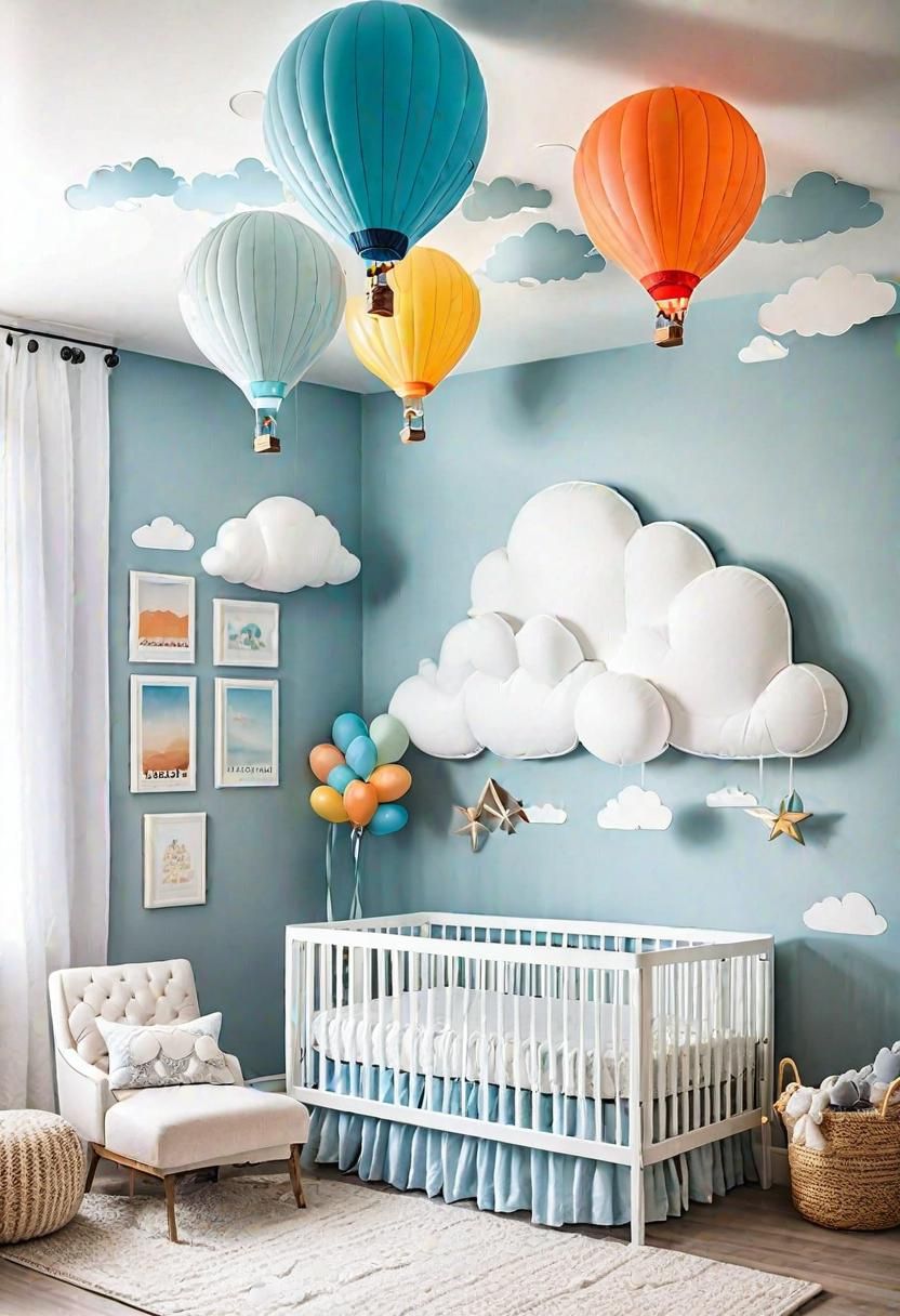 28. Floating Balloon Festival Nursery Theme