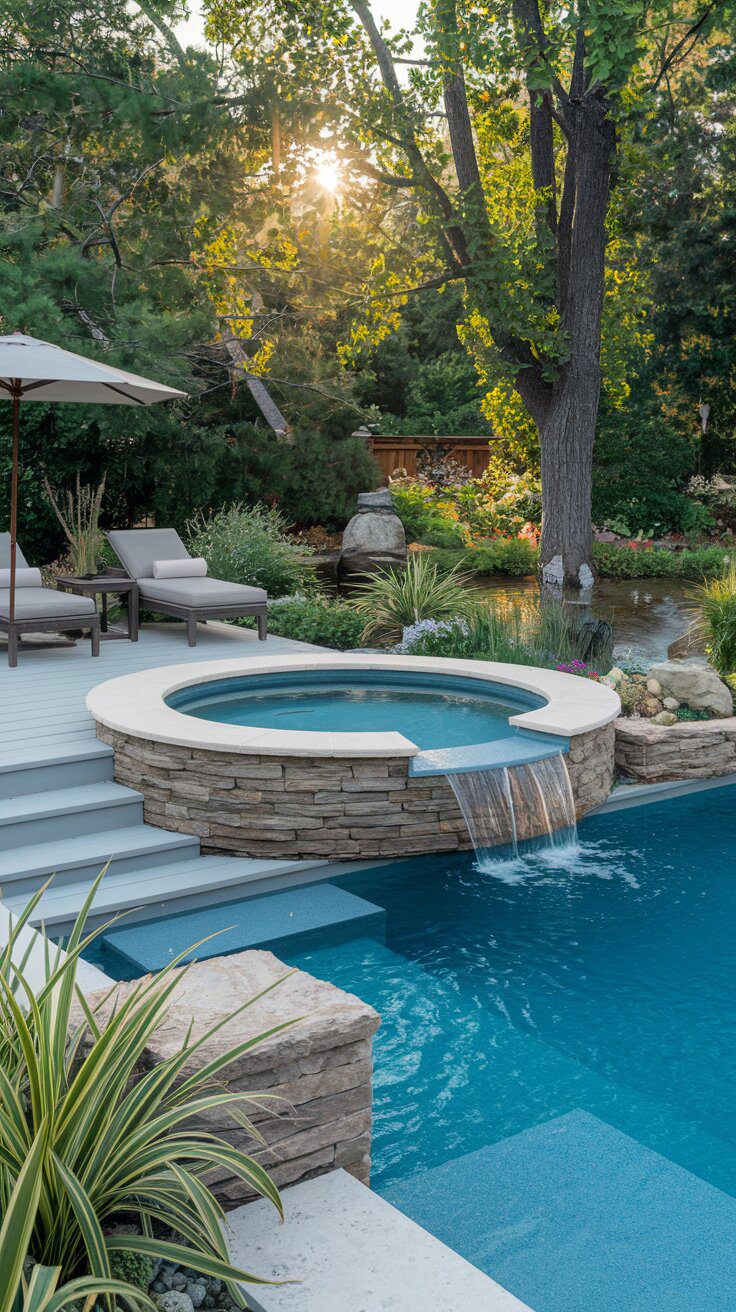 Backyard Pools with Built-In Spas and Hot Tubs - photo 2