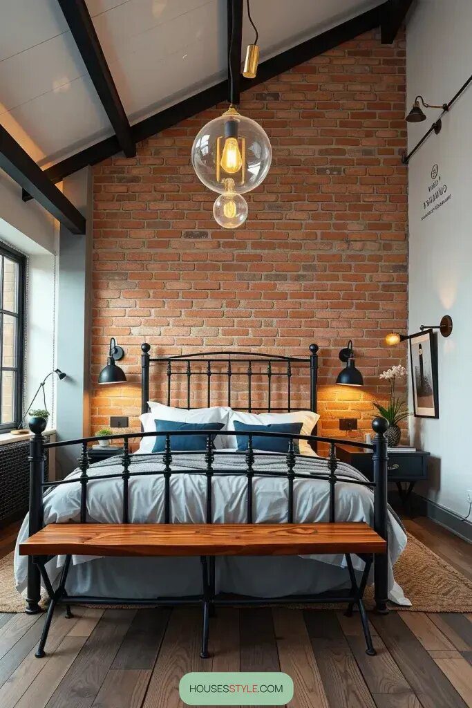 Industrial Design Touches for Modern Bedrooms - photo 2