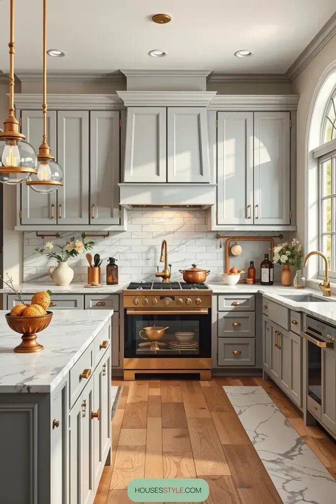 Matte Gray and Brass: A Stylish Combination