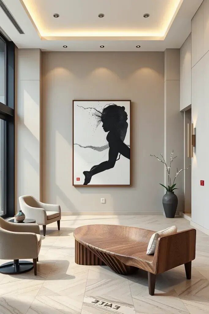 Bringing Art into Minimalist Lobby Design - photo 3
