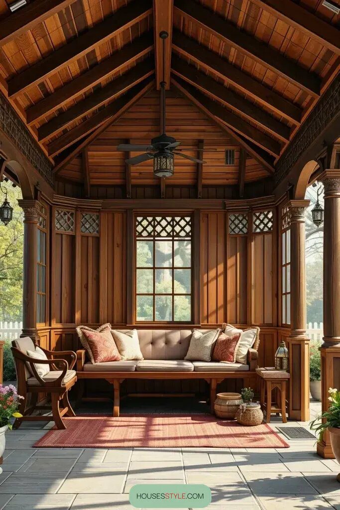 Warm Wood Paneling For Added Structure - photo 2