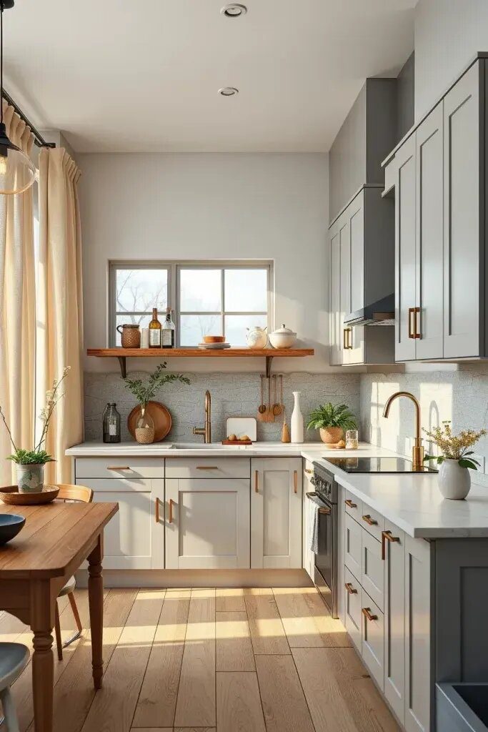 Japandi Kitchen Style with Gray Cabinets - photo 2