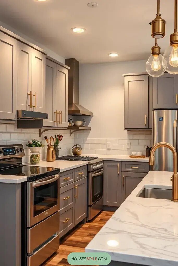 Add a Touch of Luxury with Shiny Metals and Stylish Finishes