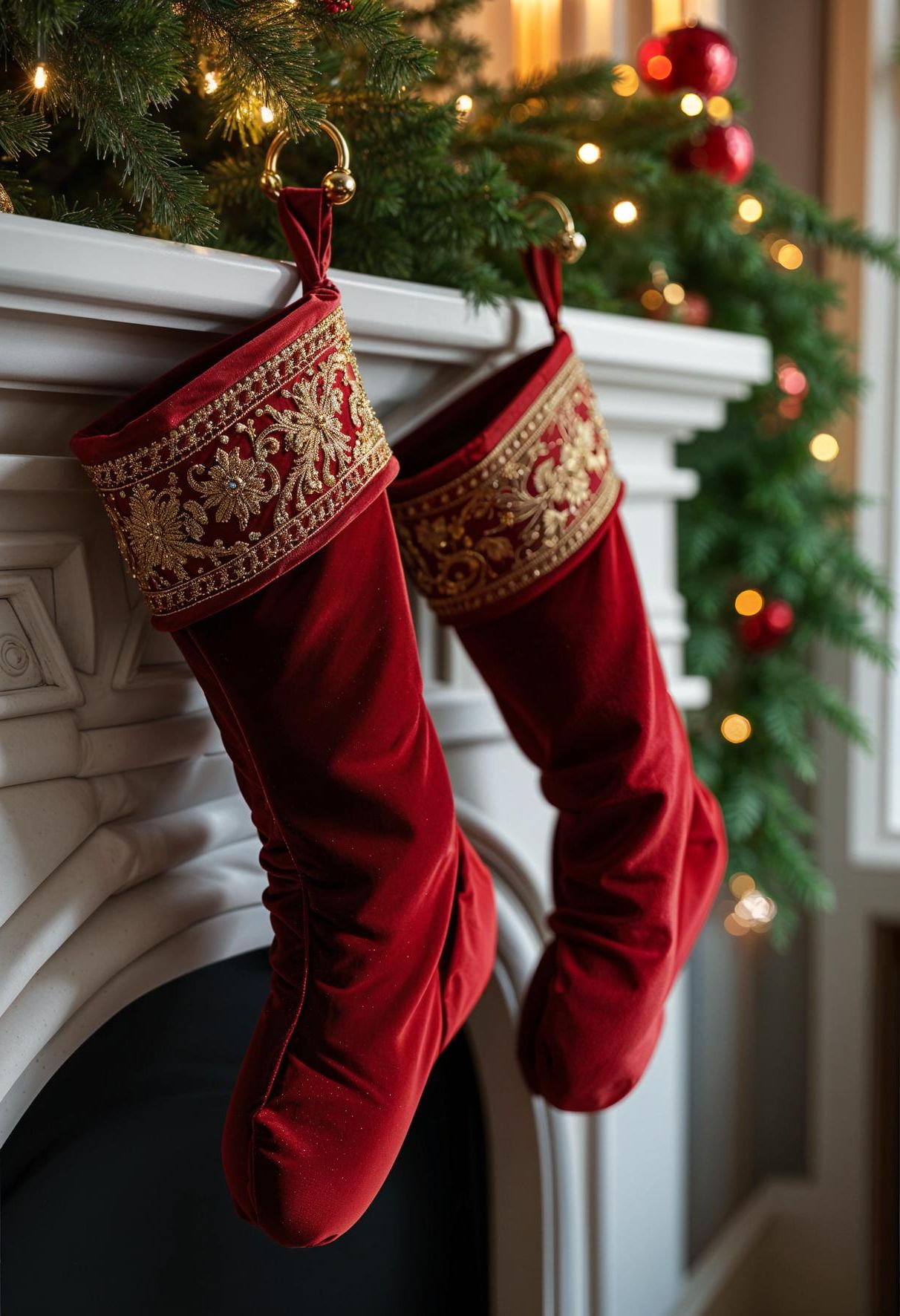 2. Luxury Velvet and Gold Stockings - photo 2