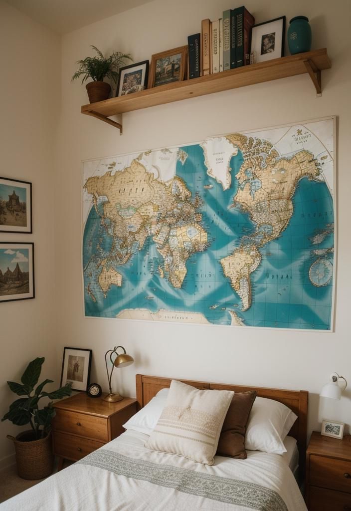 15. Travel-Inspired Bedroom Decor Ideas