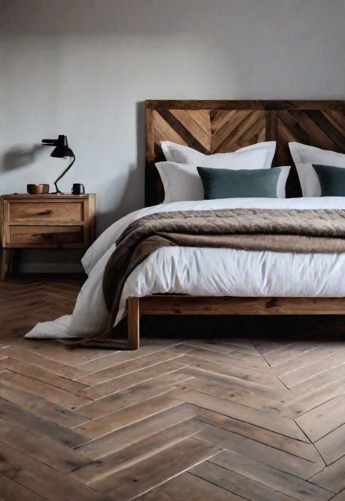 11. Herringbone Flooring for a Farmhouse Look