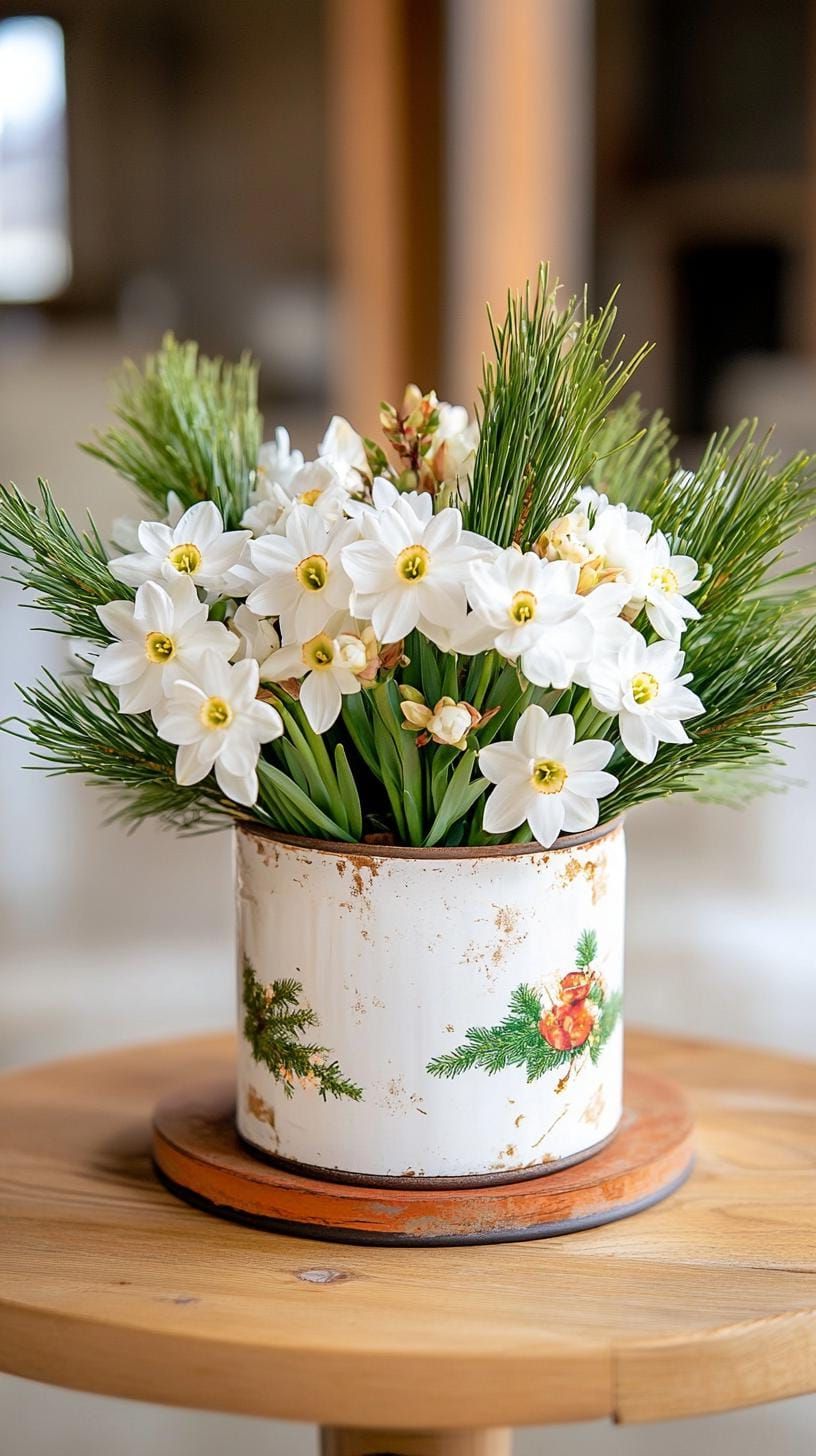 11. Winter Arrangements in Tea Tins - photo 2