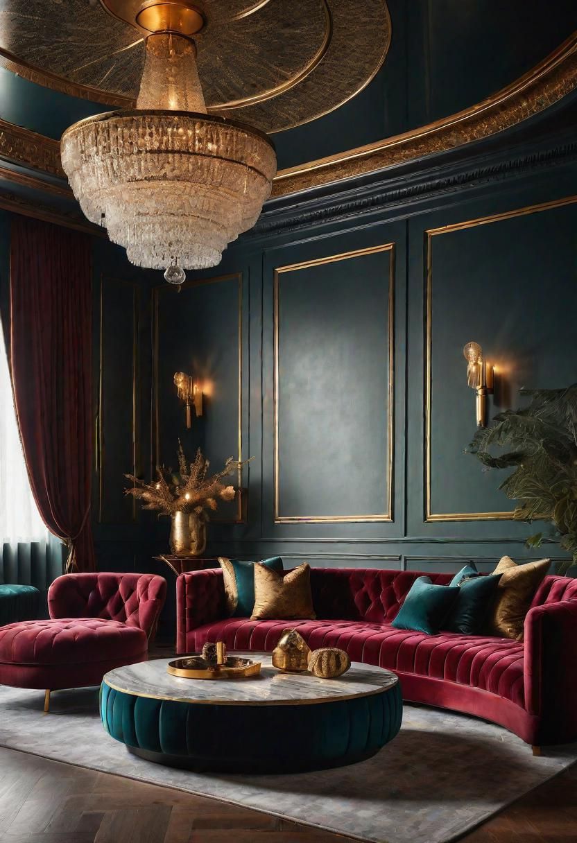 28. Opulent Velvet Lounge Aesthetic