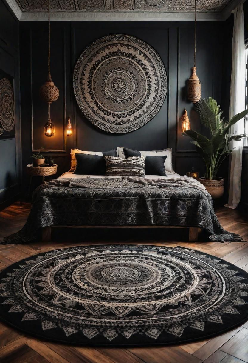 18. Going Big with a Mandala Area Rug