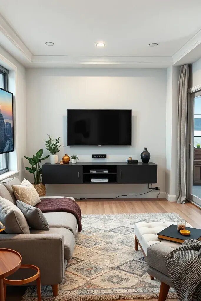Floating Media Units for a Lighter Look