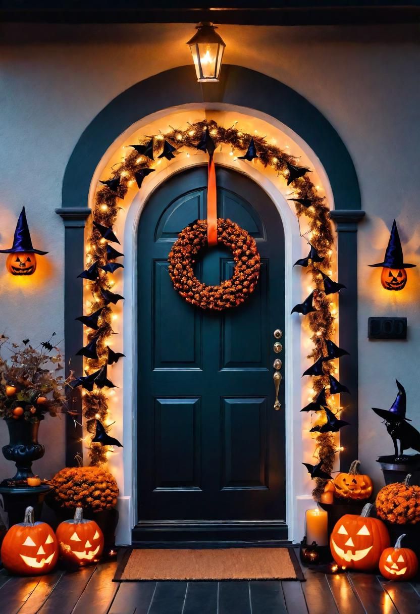6. Mini Witch Hat Wreath Ideas - photo 2