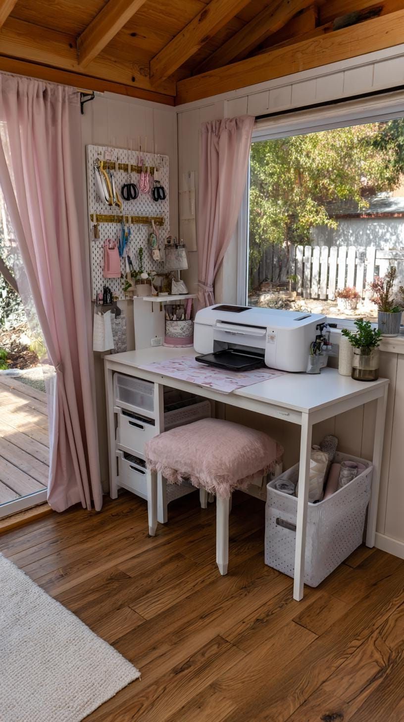 5. Crafting Corner Built Around a Cricut and Tools