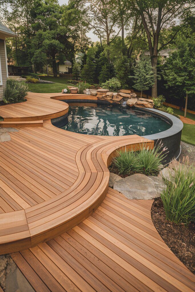 Curved Decks for Round Pools - photo 2