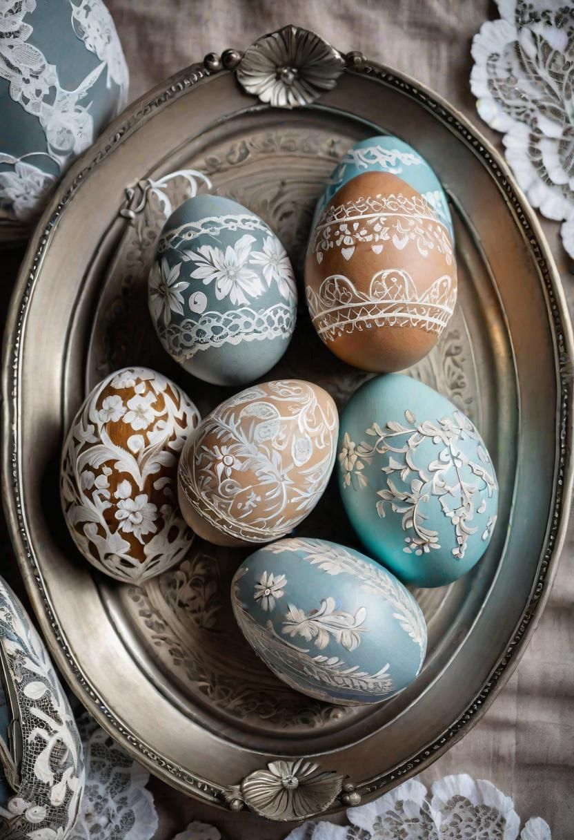 6. Victorian Easter Egg Decorations