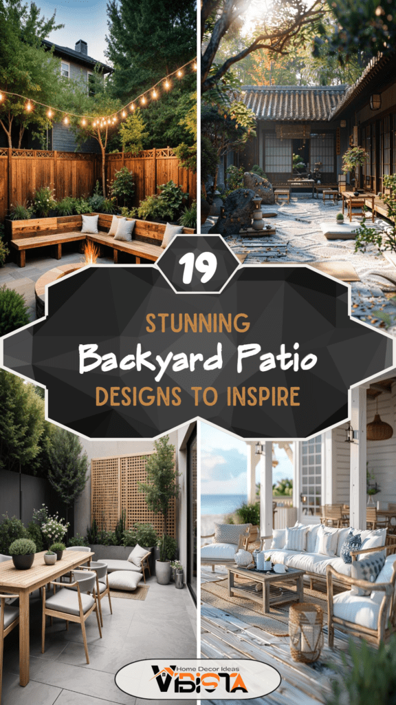 19 Stunning Backyard Patio Designs to Inspire You