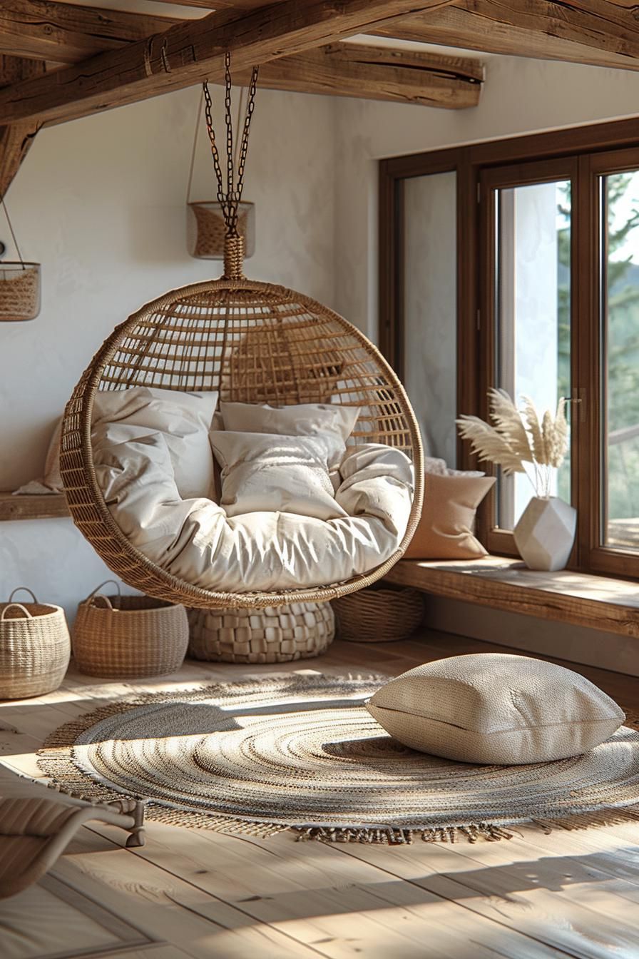 9. Rattan Chairs for Coastal Living Rooms