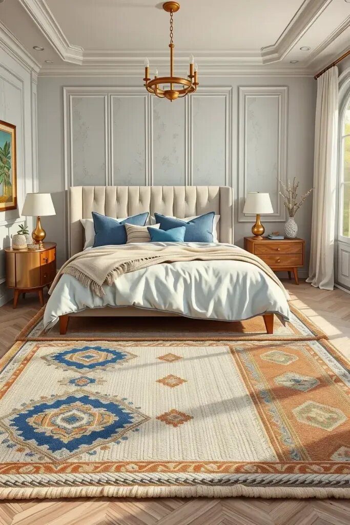 Add a Cozy Touch with Layered Area Rugs