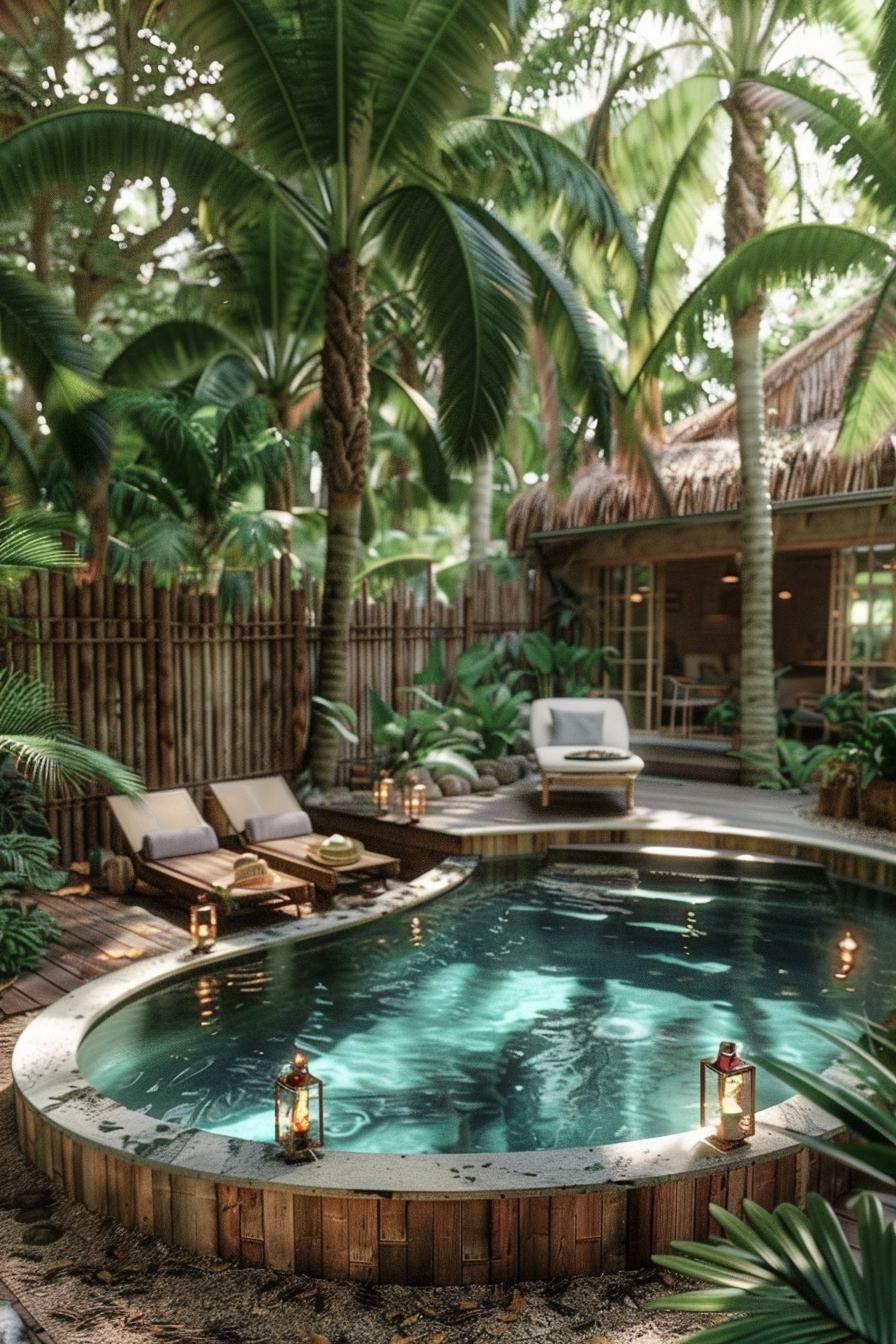 3. Tropical Poolside Retreat Ideas - photo 2