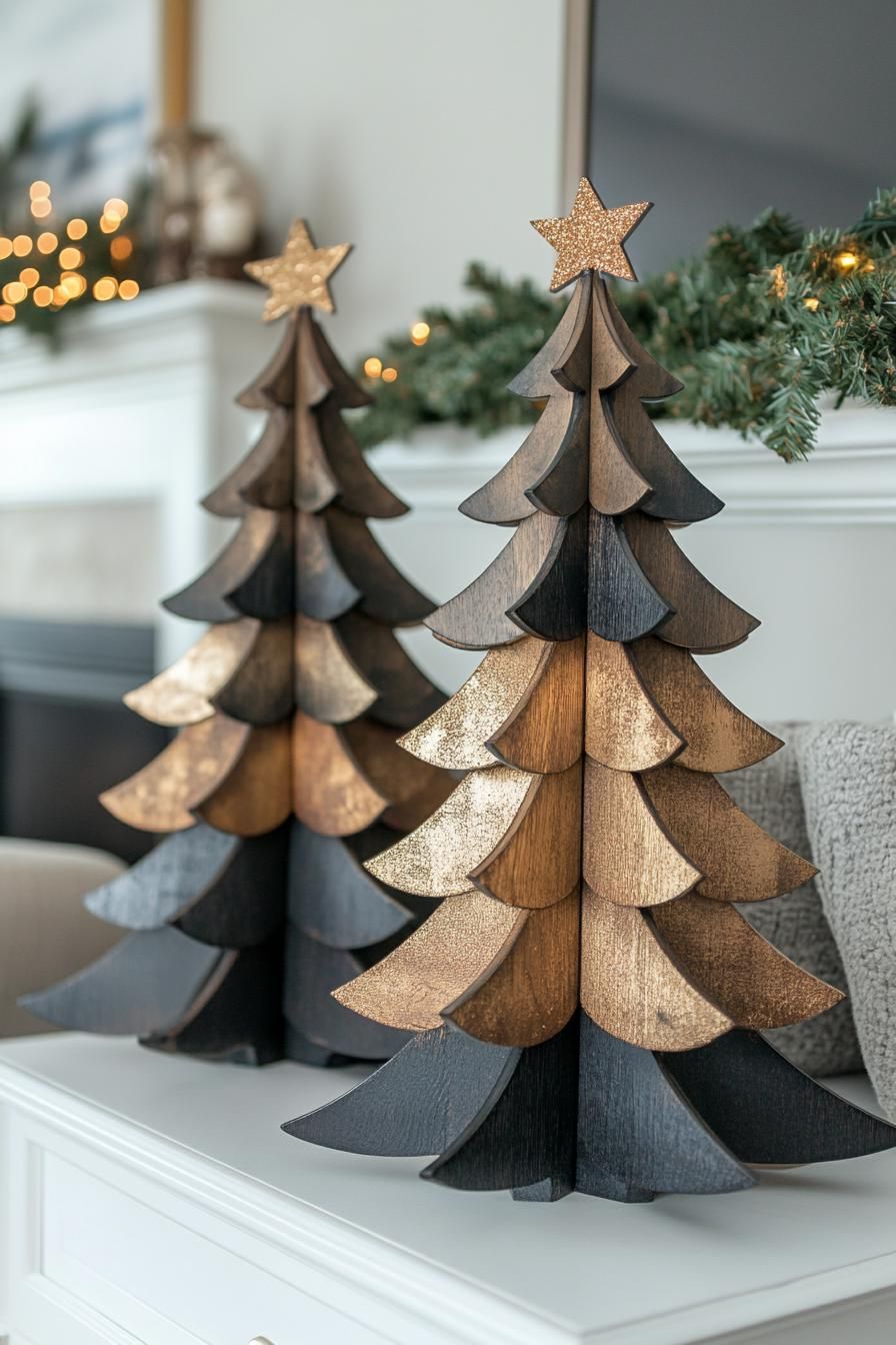 18. Sleek Geometric Christmas Tree Ideas - photo 2