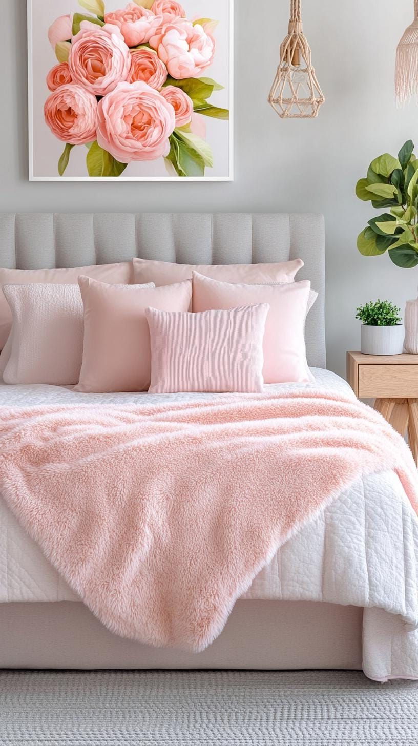11. Pastel pinks paired with faux fur textures - photo 3