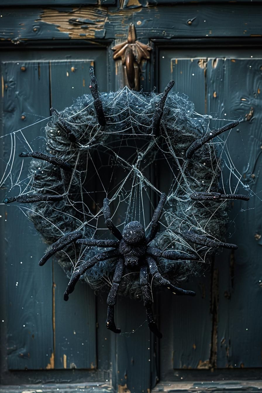 10. Spooky Spiderweb Wreath Ideas