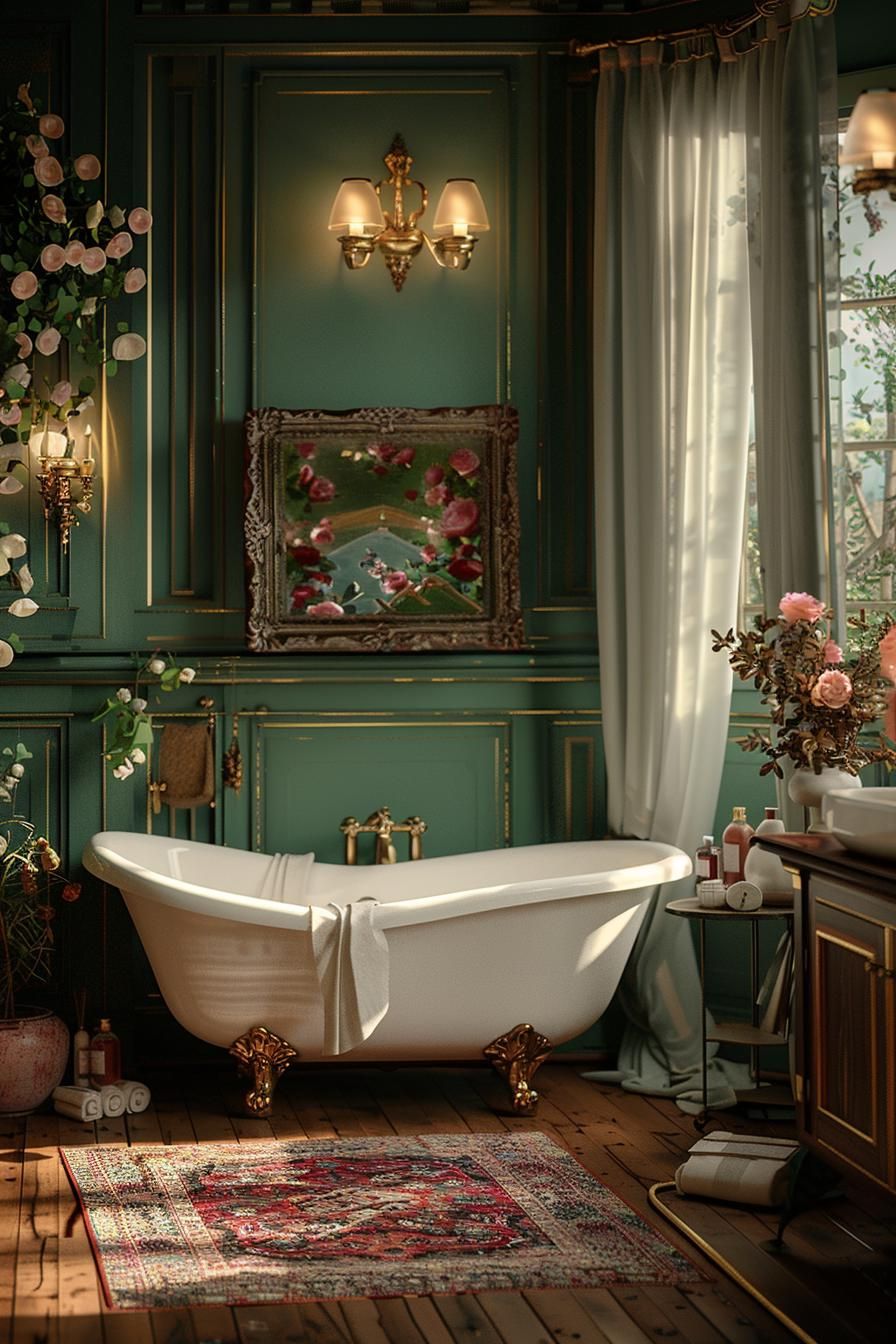 15. Victorian Bathroom Design Opulence