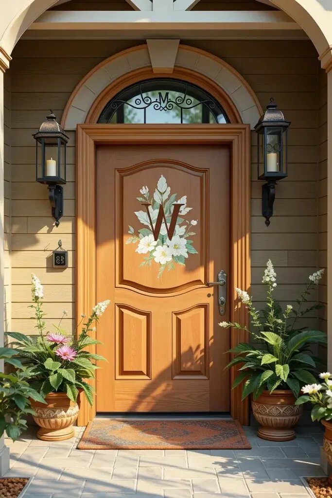 Hand-Painted Panels for a Standout Entry Door - photo 2