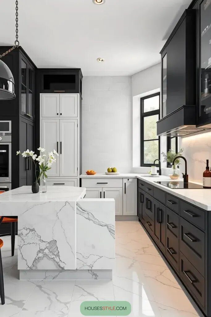 Black and White Kitchen Design Styles - photo 2
