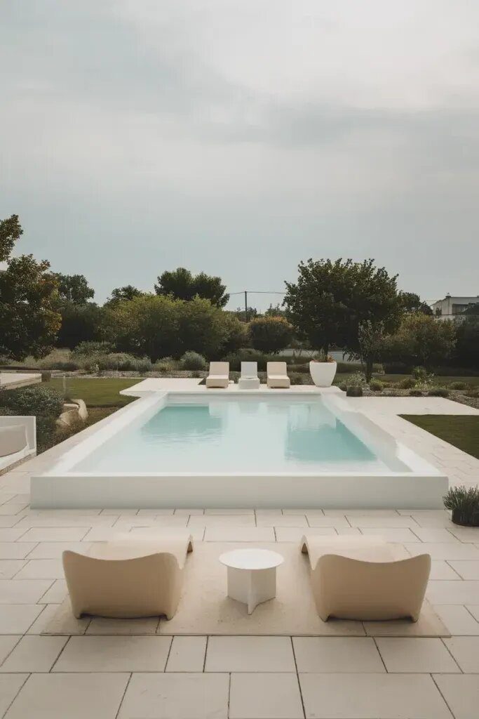 Try an All-White Pool Design