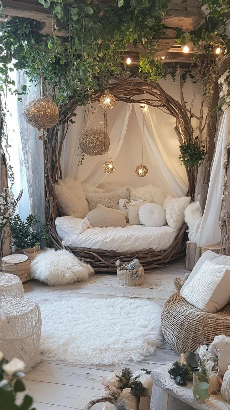 15. Wood Nymph Nest with Driftwood and Neutral Tones - photo 3