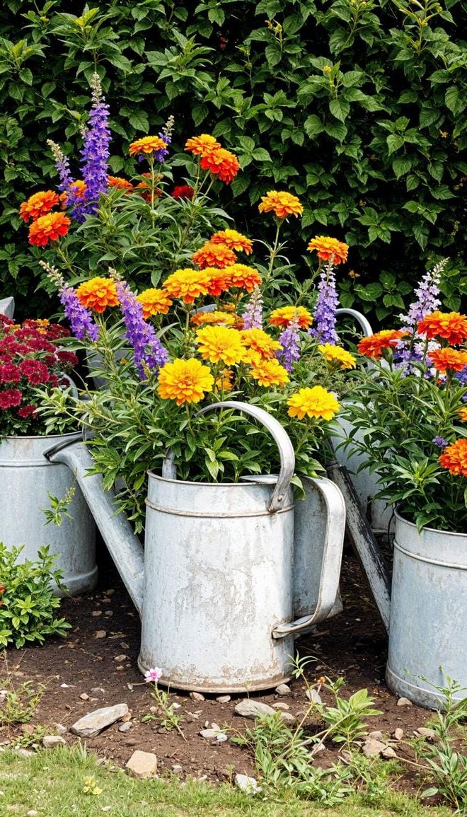 2. Turn Vintage Metal Watering Cans Into Planters - photo 2