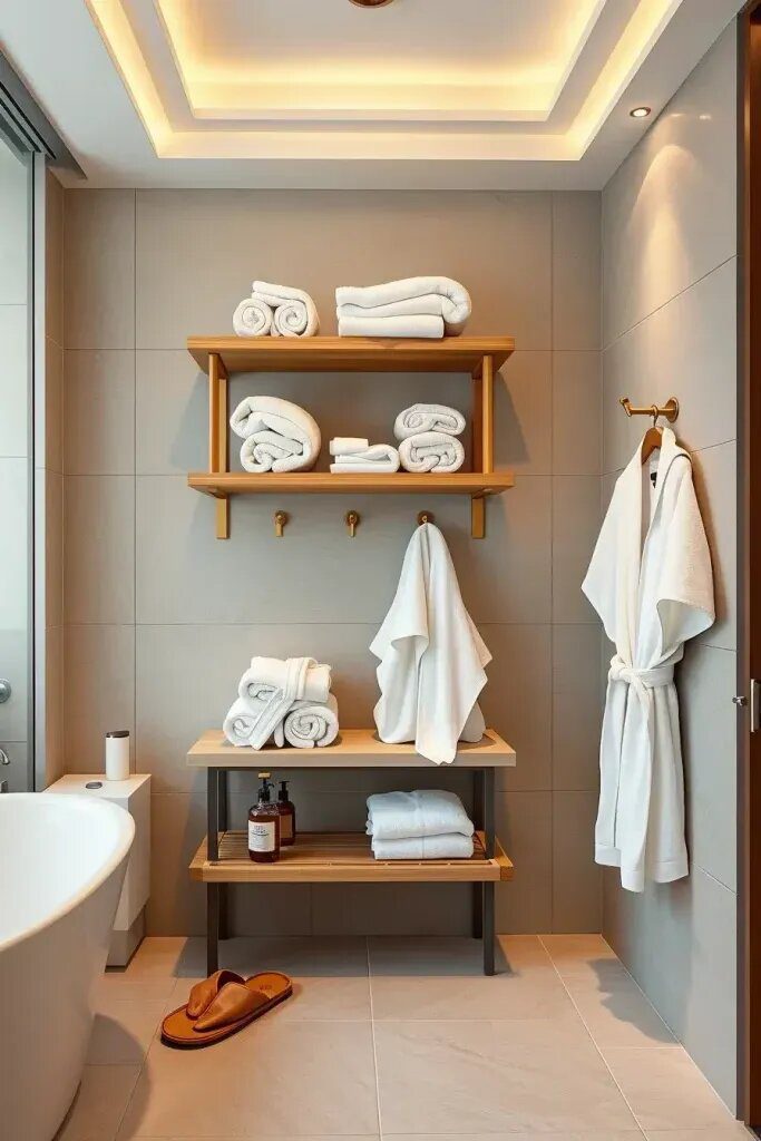 Get the Ultimate Resort Experience with Layered Plush Towels and Robes