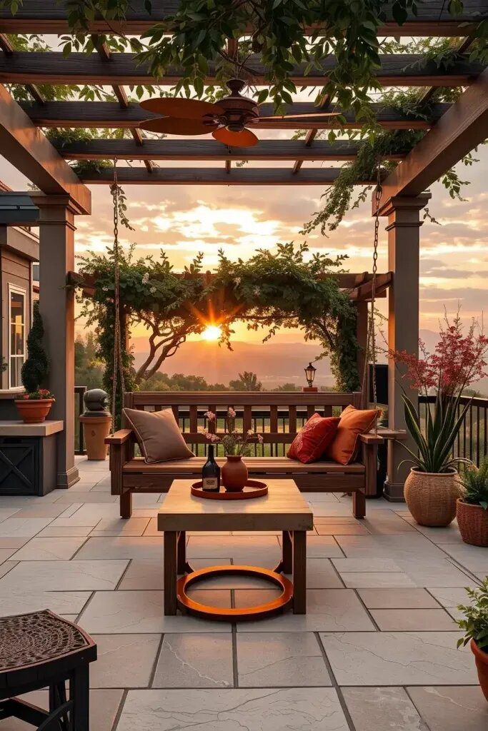 Sunset Views: Positioning Your Swing to Face West