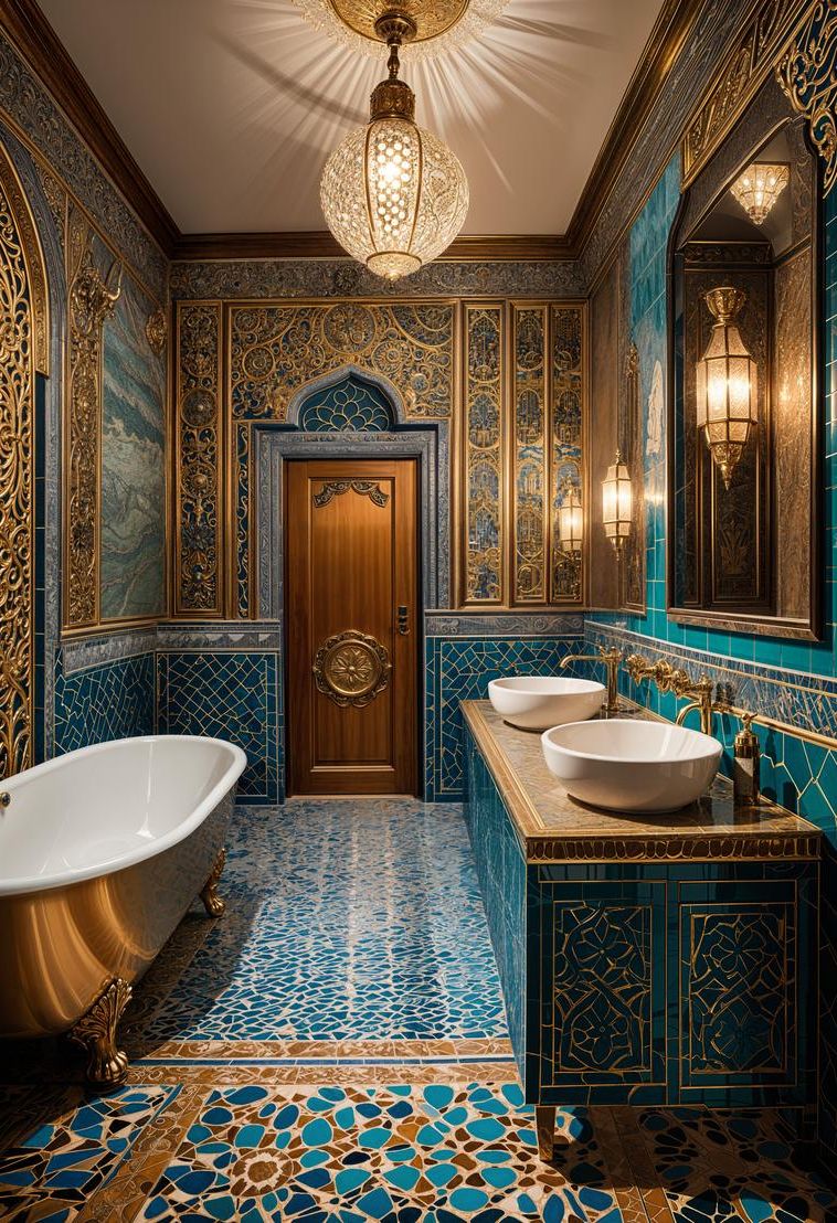 4. Moroccan Oasis Bathroom Inspiration - photo 2