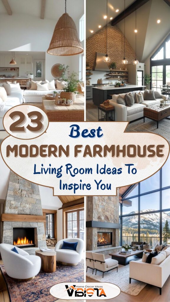23 Best Modern Farmhouse Living Room Ideas To Inspire You