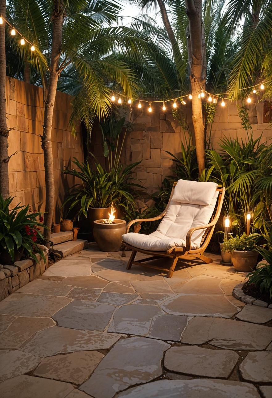 21. Tropical-Style Flagstone Patio Retreat - photo 3
