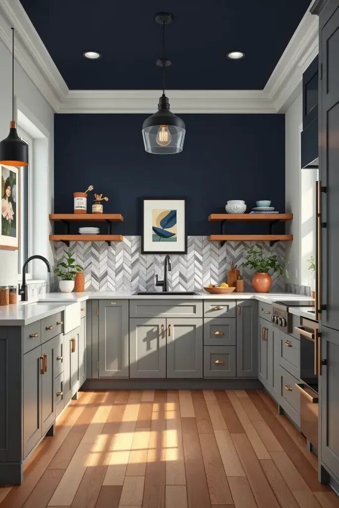 Adding Gray Accent Walls to Your Kitchen