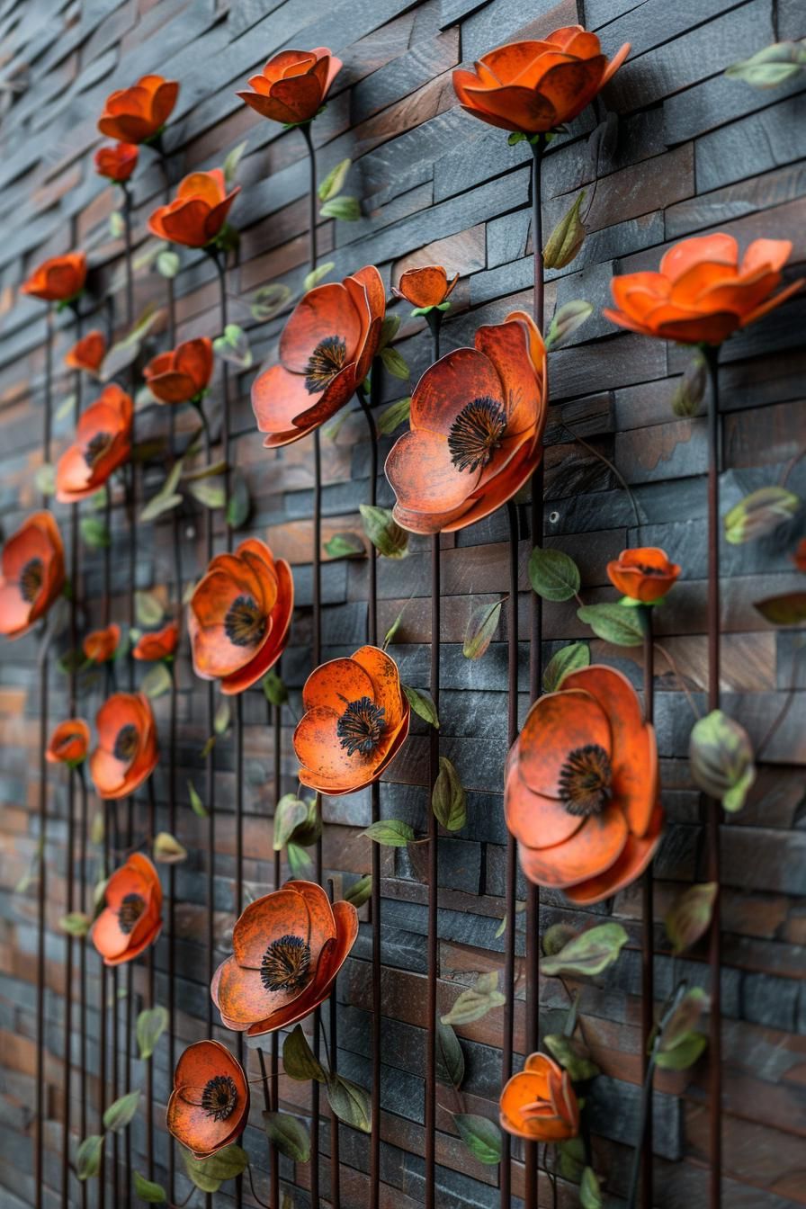 6. Large Metal Flower Wall Decor - photo 2