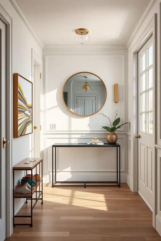 Subtle Hand-Painted Lines for Minimalist Entryways - photo 2