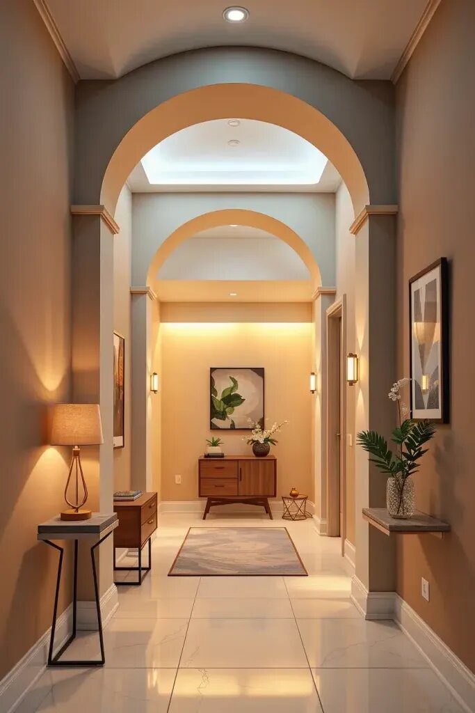 Architectural Arches for a Refined Hallway Transition - photo 2